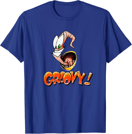 Earthworm Jim Groovy! T-Shirt - T-Shirt | Royal