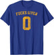 Zero Fucks Givens Sarcastic Funny Joke Man Women T-Shirt - T-Shirt | Royal