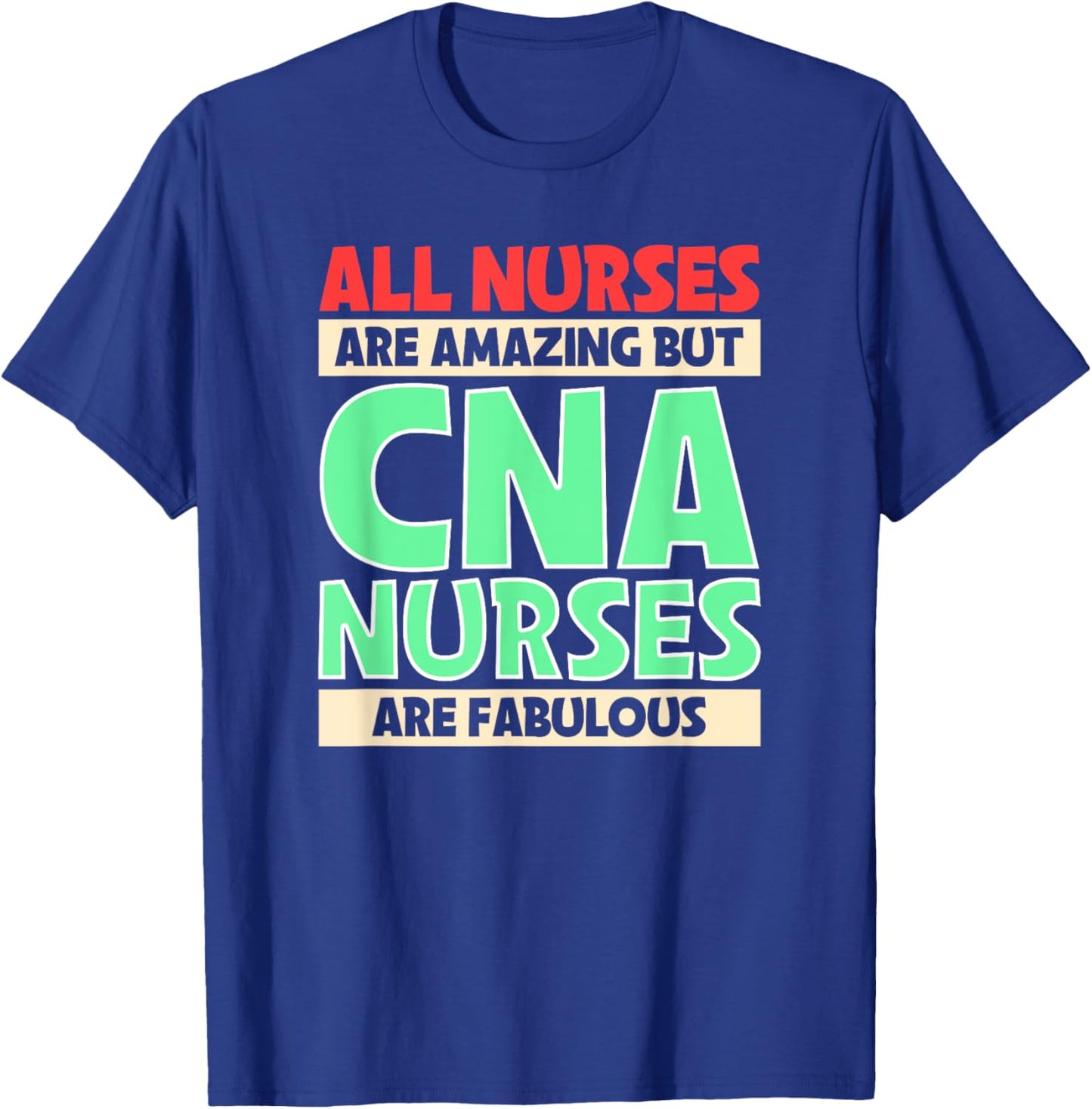 Messy Bun Cna Certified Nursing Assistant T-Shirt - T-Shirt | Royal