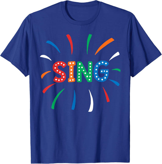 Sing Kids Spring Spring Summer Singing Gift T-Shirt - T-Shirt | Royal