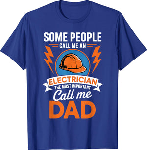 Citation de père électricien T-Shirt - T-Shirt | Royal