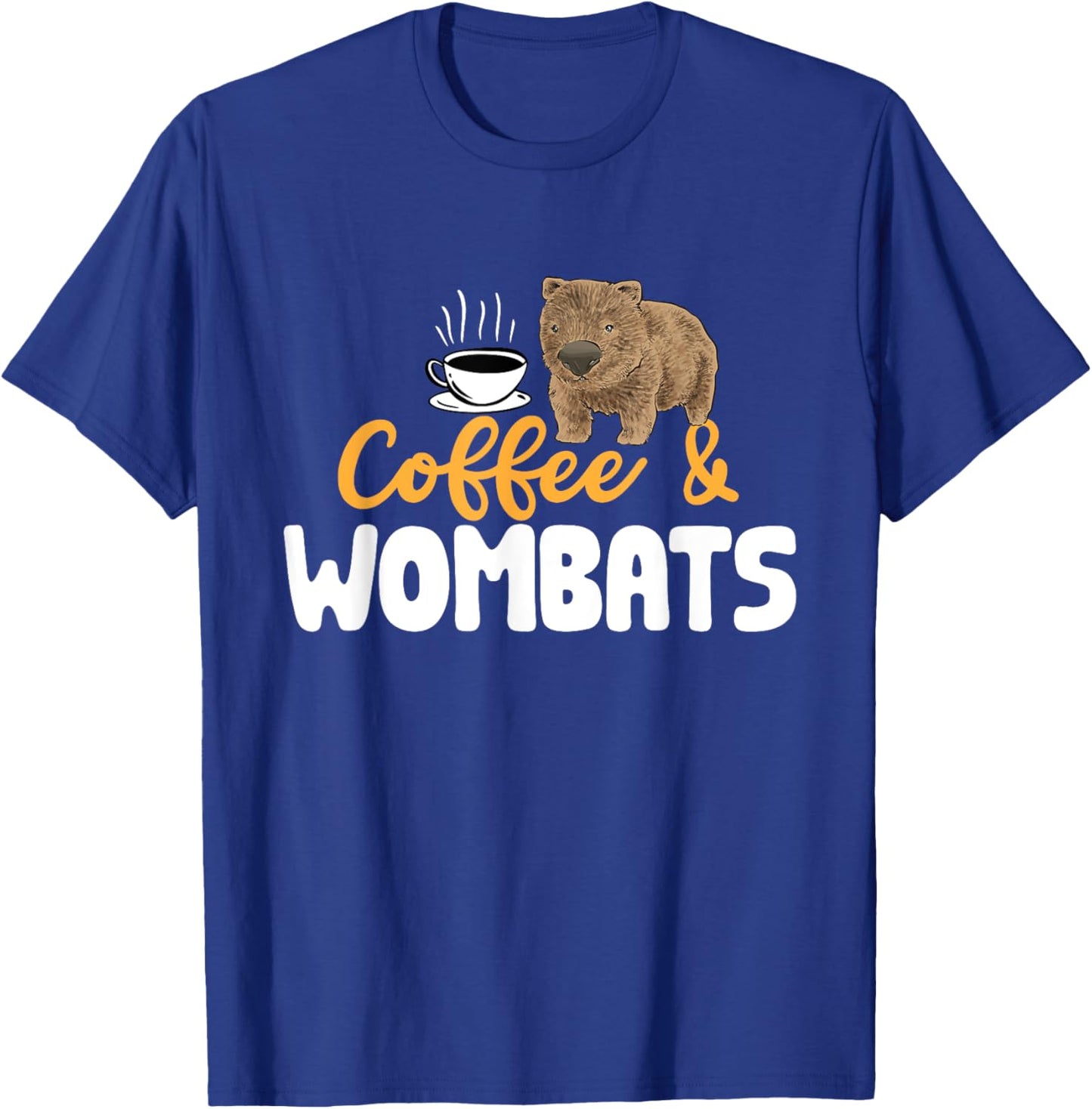 Wombat Lover Coffee Australian Wombat T-Shirt - T-Shirt | Royal