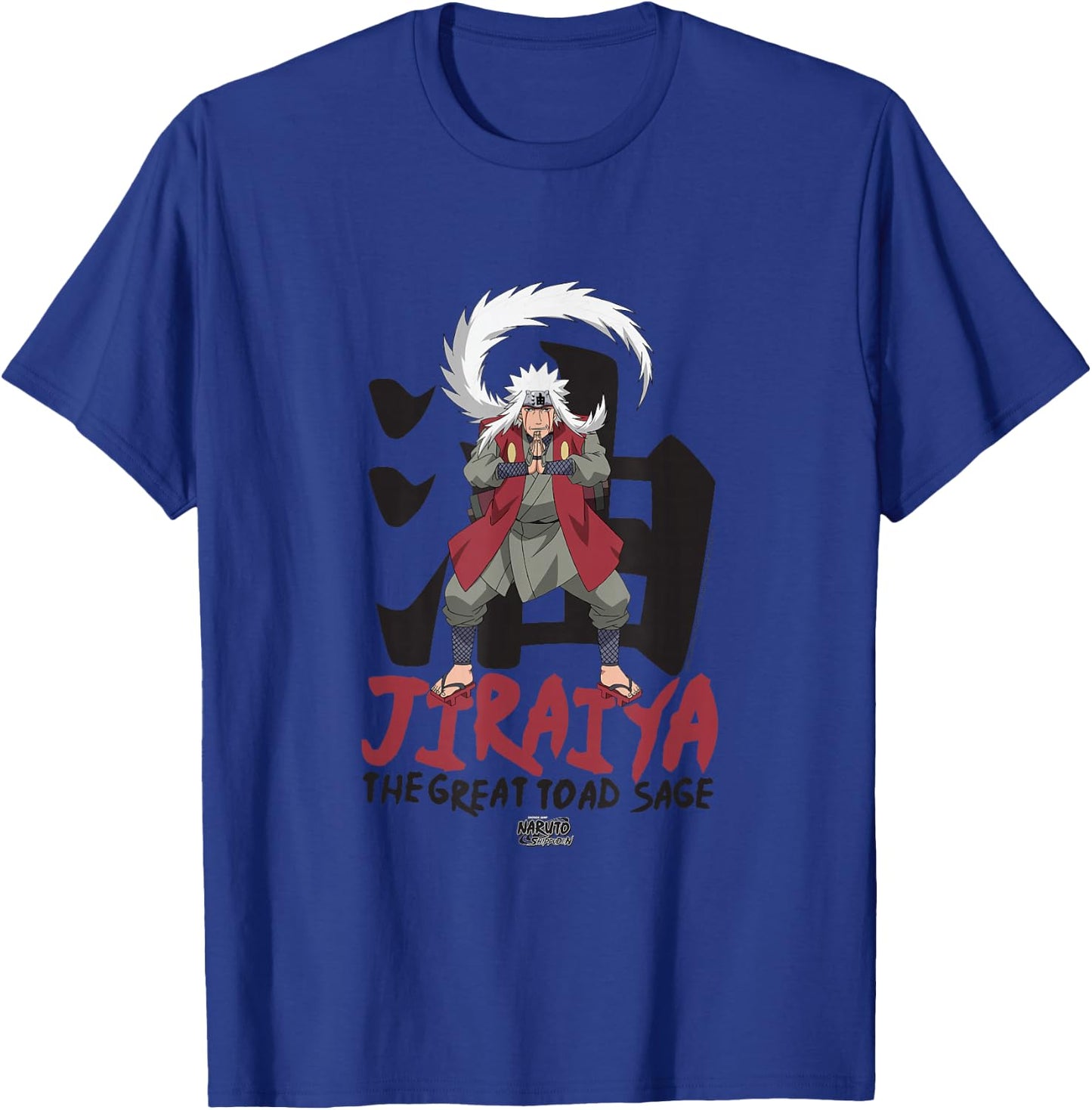 Naruto Shippuden Jiraiya Large Toad Sage with Kanji Anime T-Shirt - T-Shirt | Royal