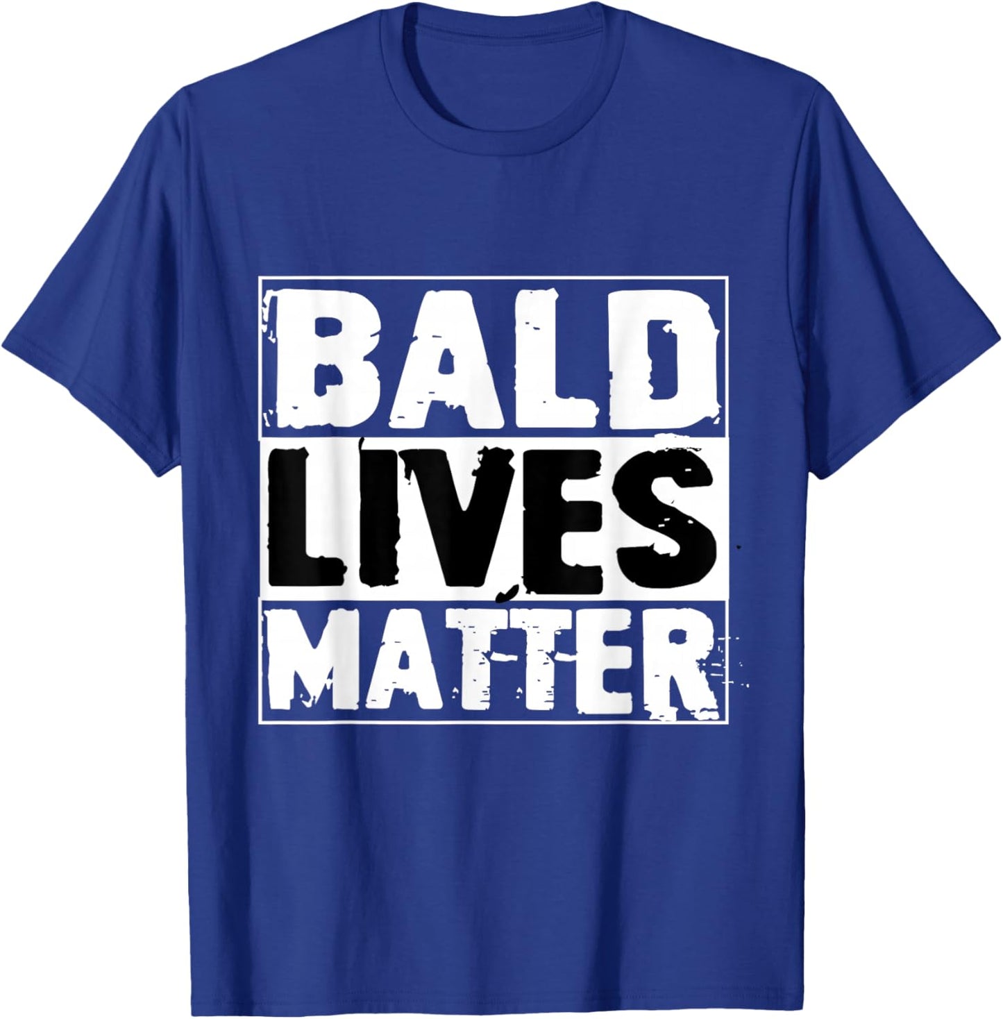 Vintage And Retro Funny Bald Men Quote Bald Lives Matter T-Shirt - T-Shirt | Royal
