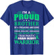Traumatic Brain Injury Awareness TBI Brother Warrior Gift T-Shirt - T-Shirt | Royal