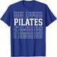Pilates Funny Layered Text Instructor Coach T-Shirt - T-Shirt | Royal