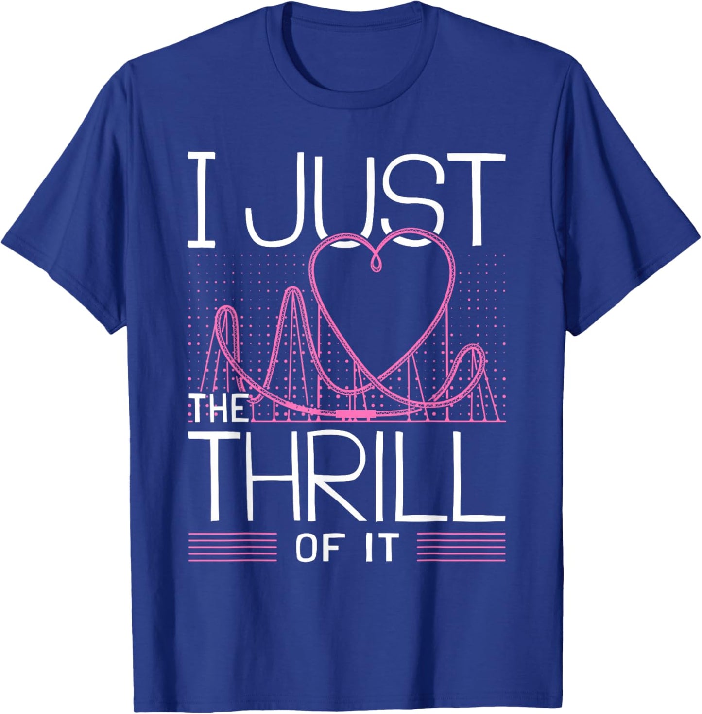 I Love Rollercoasters I Girl Roller Coaster T-Shirt - T-Shirt | Royal