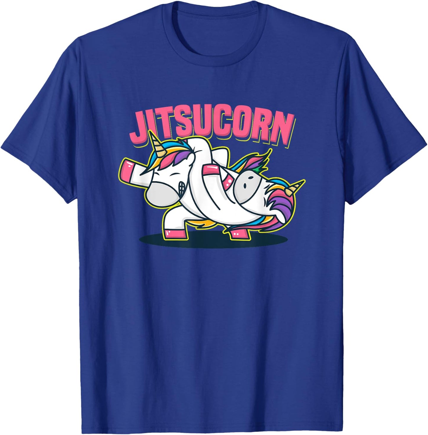 Funny Jiu Jitsu Cute Unicorn Self Defense T-Shirt - T-Shirt | Royal