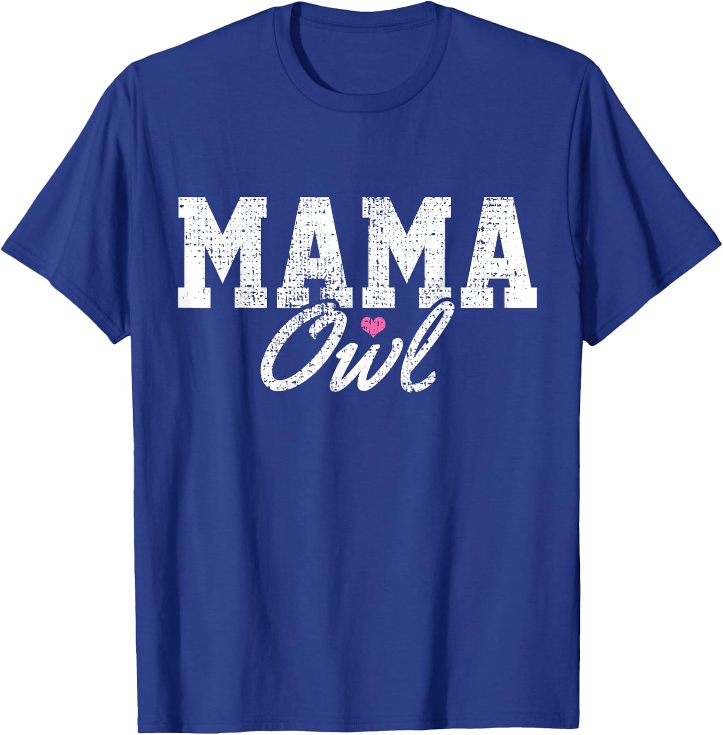 Mama Owl Vintage Mom Mothers Day Gift T-Shirt - T-Shirt | Royal