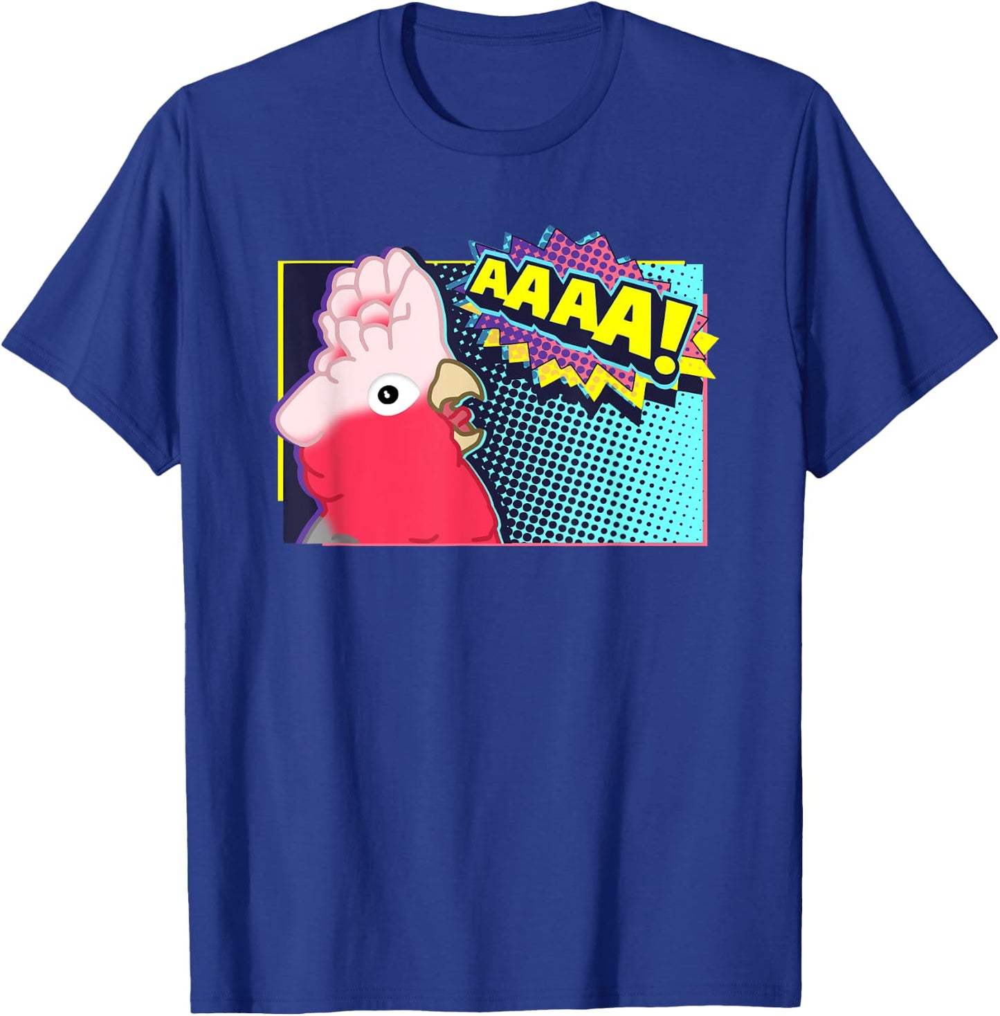 Screaming Galah Cockatoo Comic, Birb Memes, Funny parrot T-Shirt - T-Shirt | Royal