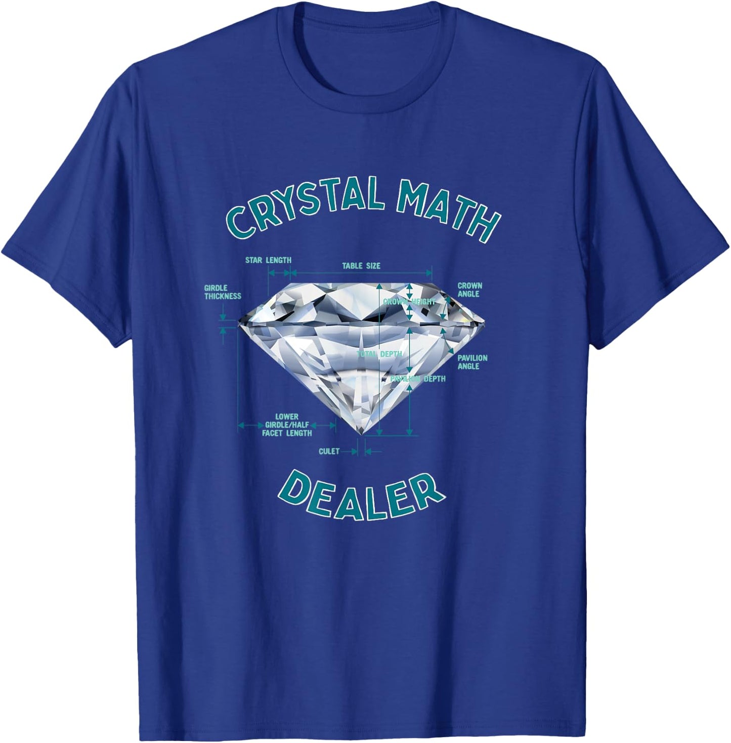 Gemstone Tester Goldsmith Silversmith Bling Lovers - Funny Crystal Math Dealer - Gemologist Diamond Jeweler Humor -Adults Black Short Sleeve T-Shirt - T-Shirt | Royal