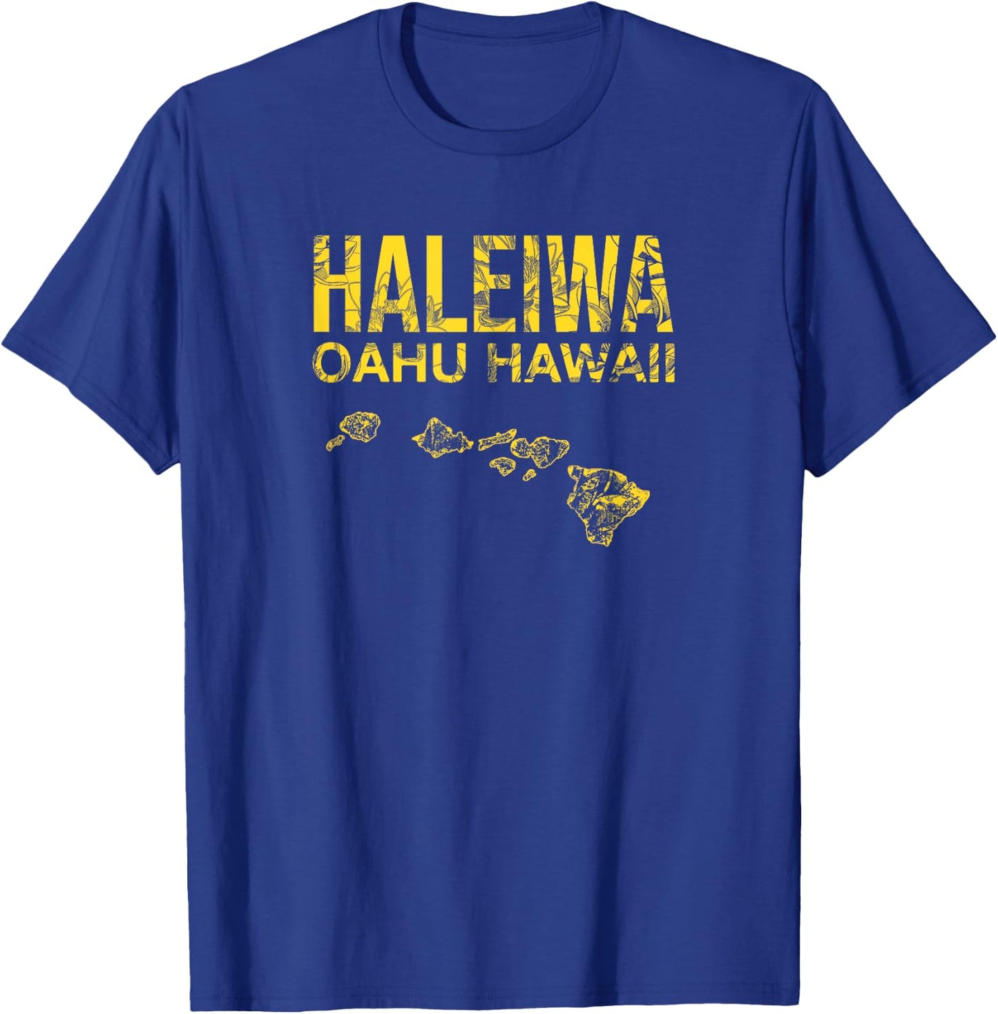 Hawaii HALEIWA North Shore Oahu Hawaiian Islands T-Shirt - T-Shirt | Royal
