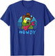 Aesthetic Howdy Parrot Funny Cowboy Blue Fronted Amazon Bird T-Shirt - T-Shirt | Royal