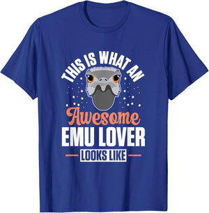 Australian Animal Funny An Awesome Emu Lover Looks Like T-Shirt - T-Shirt | Royal