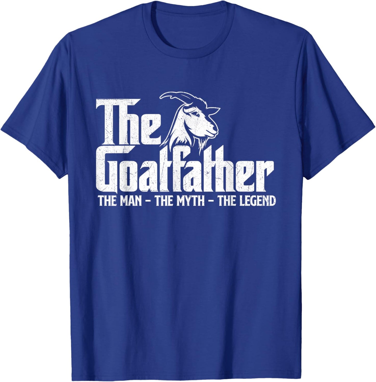 The Goatfather - Goat Owner Animal Farmer Rancher Farming T-Shirt - T-Shirt | Royal