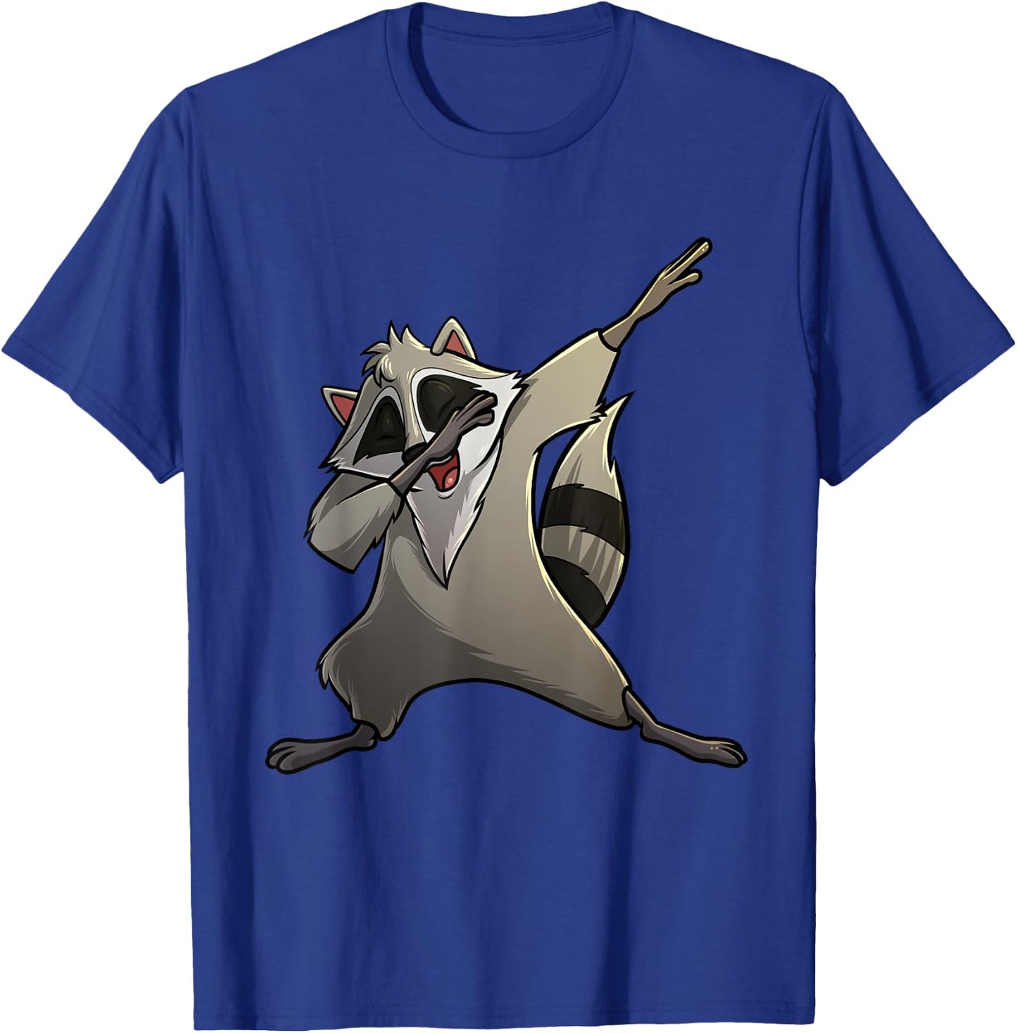 Funny Raccoon Gift Kids Men Women Cool Dabbing Animal T-Shirt - T-Shirt | Royal