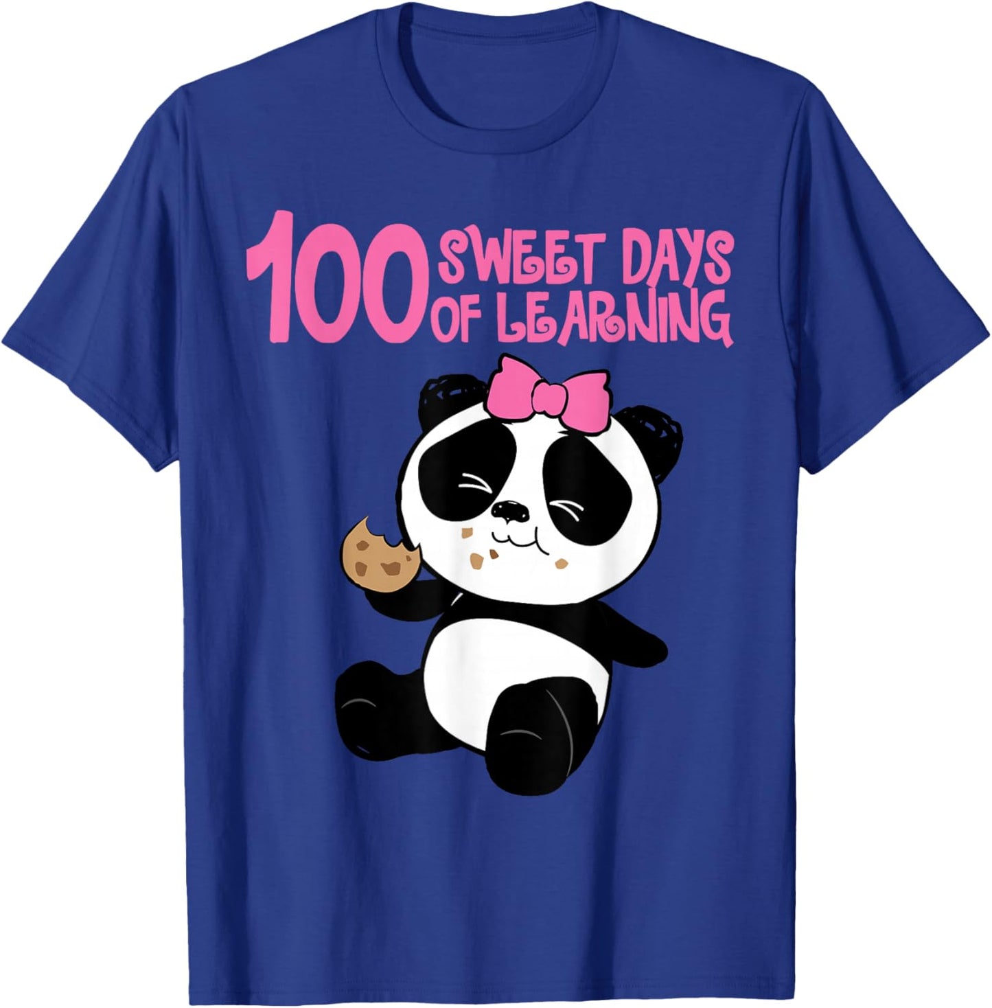 100 Shoulder Days - Kawaii Panda Girl T-Shirt - T-Shirt | Royal