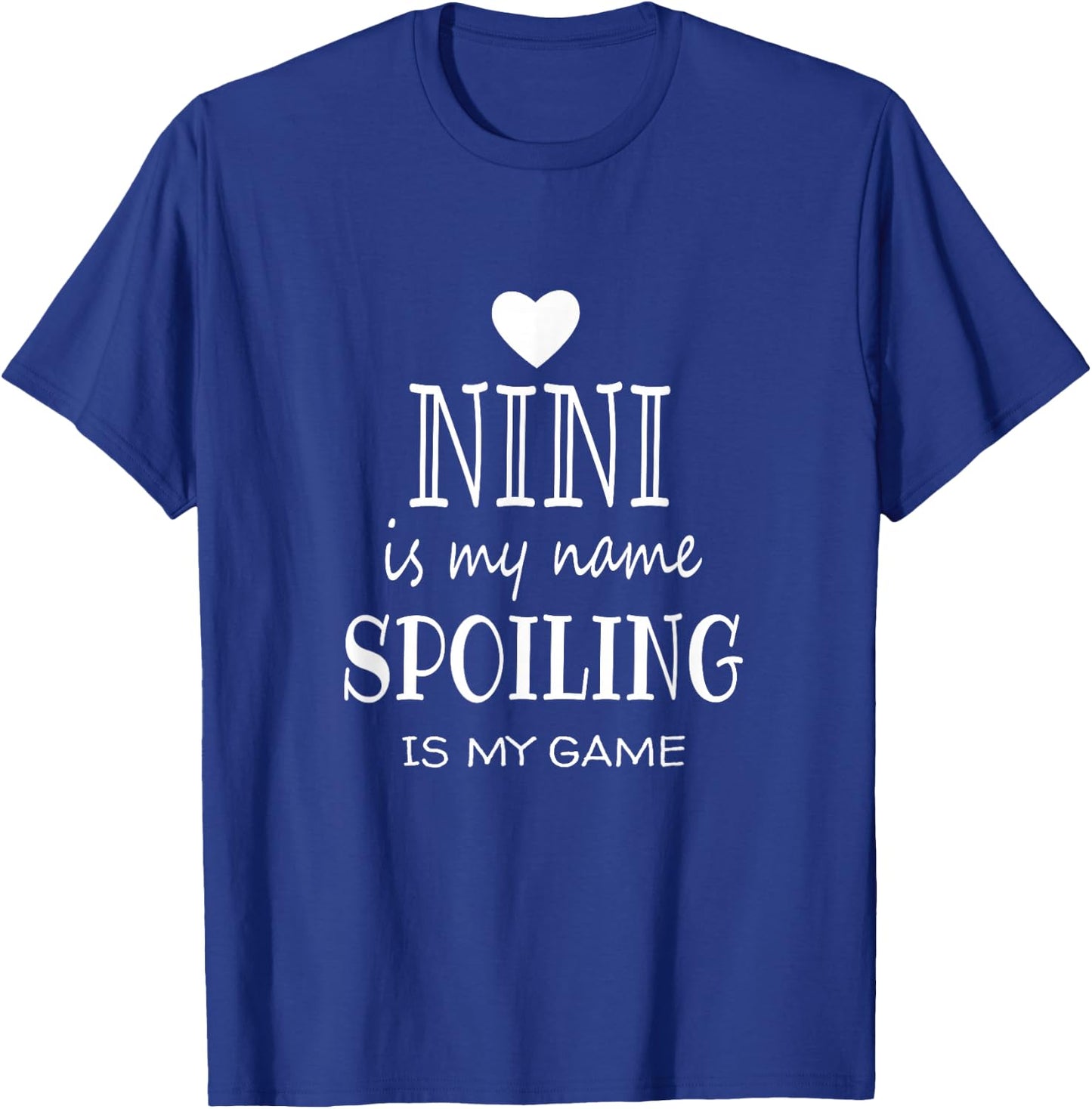 Nini Is My Name Funny Nini graphic Gifts for Nini Grandma T-Shirt - T-Shirt | Royal