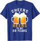 Cheers & Beers to 59 Years Old Beer Lover 59th Birthday Gift T-Shirt - T-Shirt | Royal