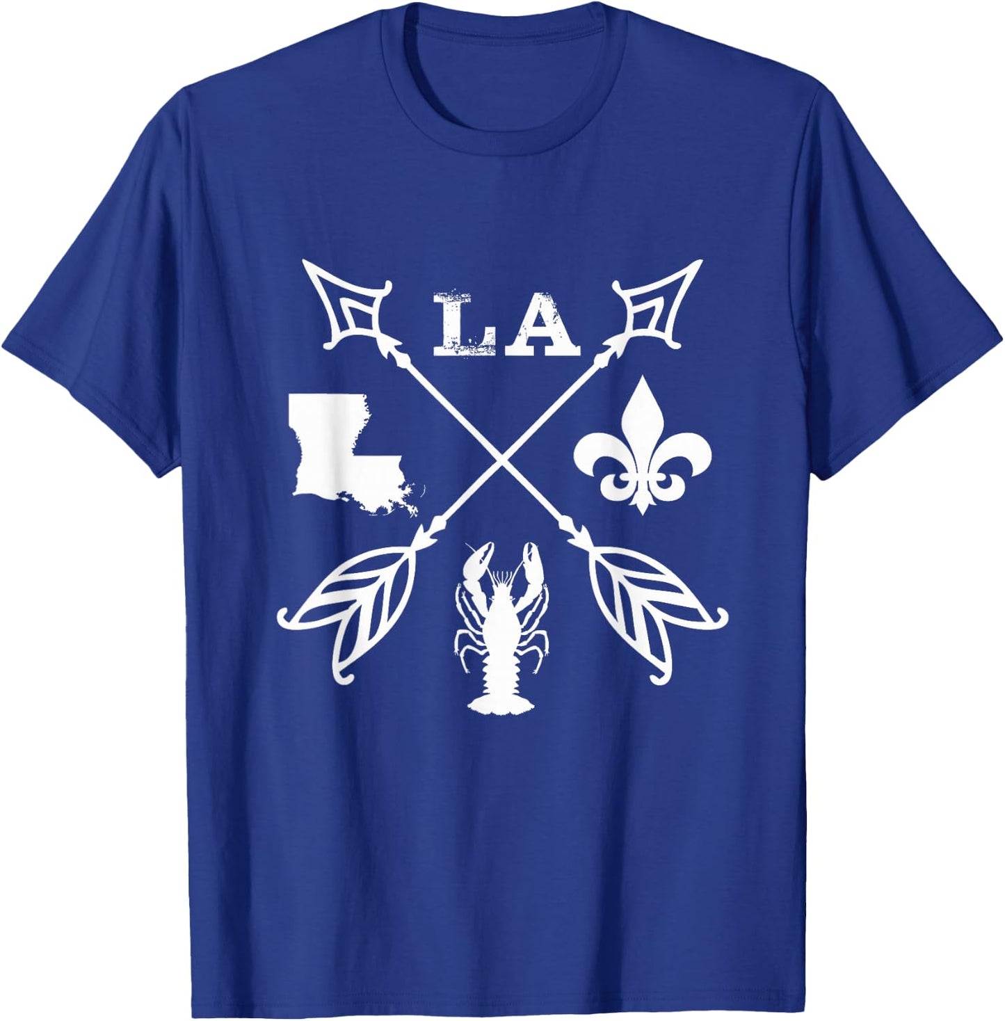 Louisiana Arrow t Shirt New Orleans Mardi Gras T-Shirt - T-Shirt | Royal