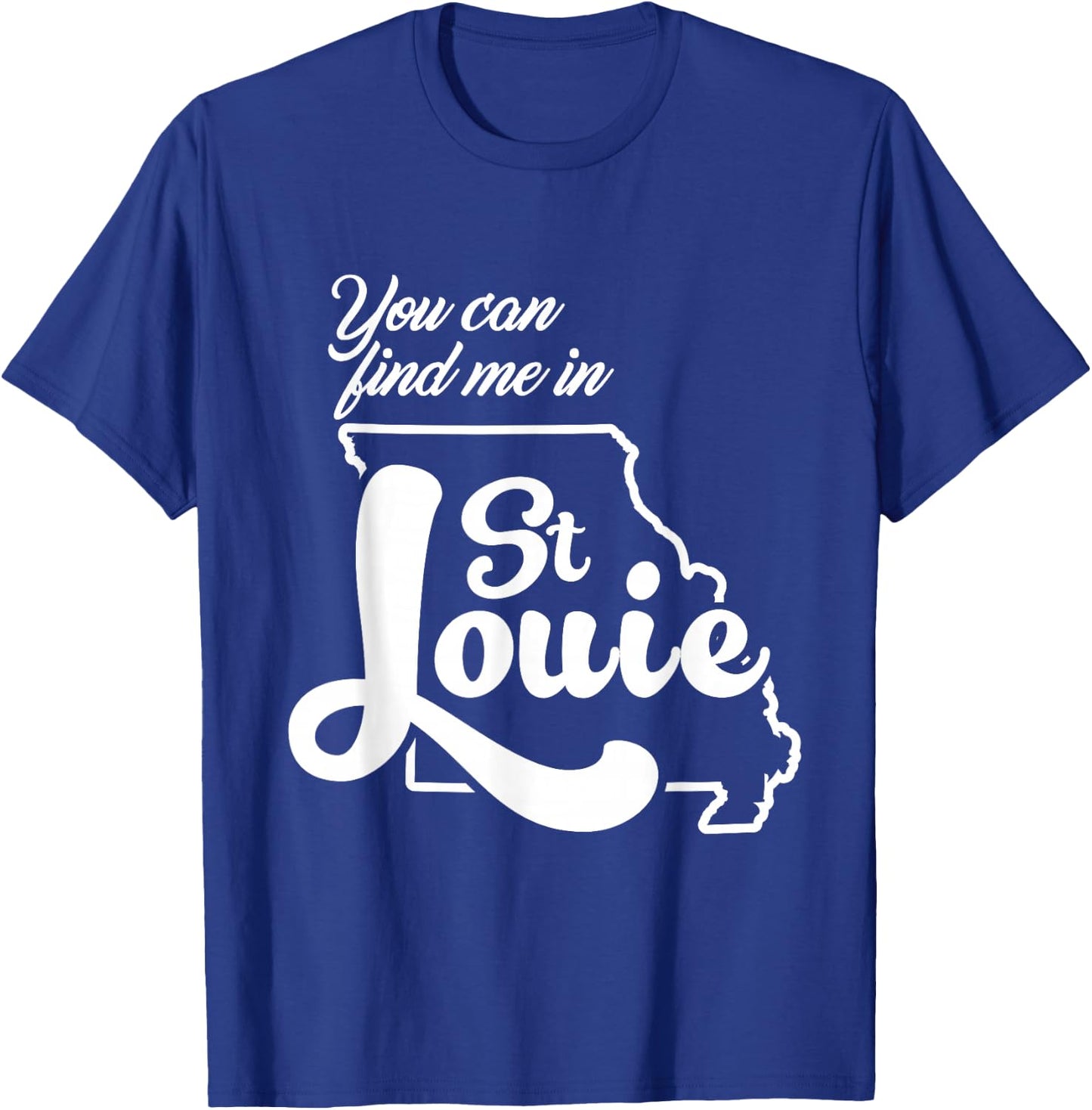 Derrty Ent Nelly St. Louie Country Grammar Blue Cotton , Men's Small, Classic Fit, Short Sleeve, , Letter Print, Flap Pocket T-Shirt - T-Shirt | Royal
