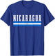 Nicaragua Flag Vintage Souvenir T-Shirt - T-Shirt | Royal