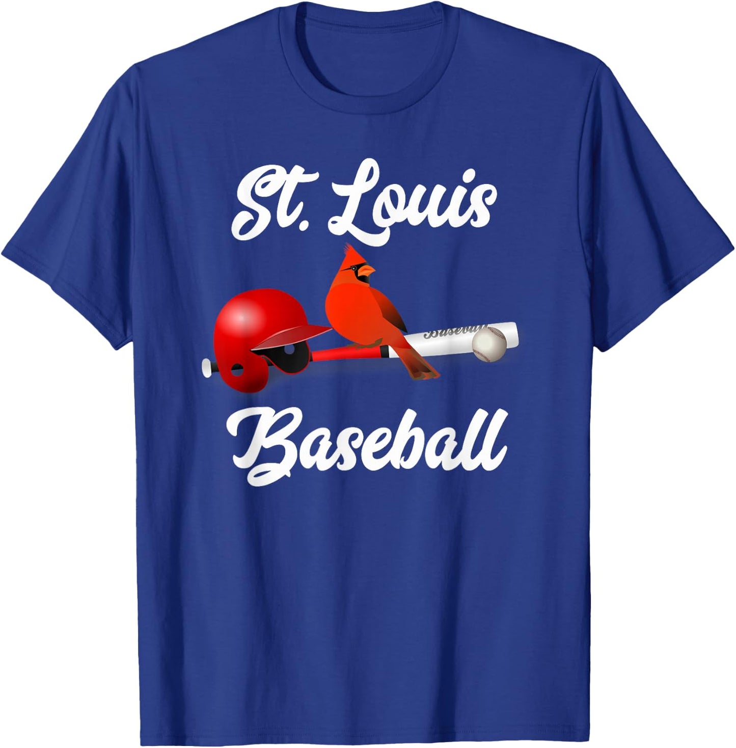 Classic St. Louis Missouri Baseball Fan Retro Vintage T-Shirt - T-Shirt | Royal
