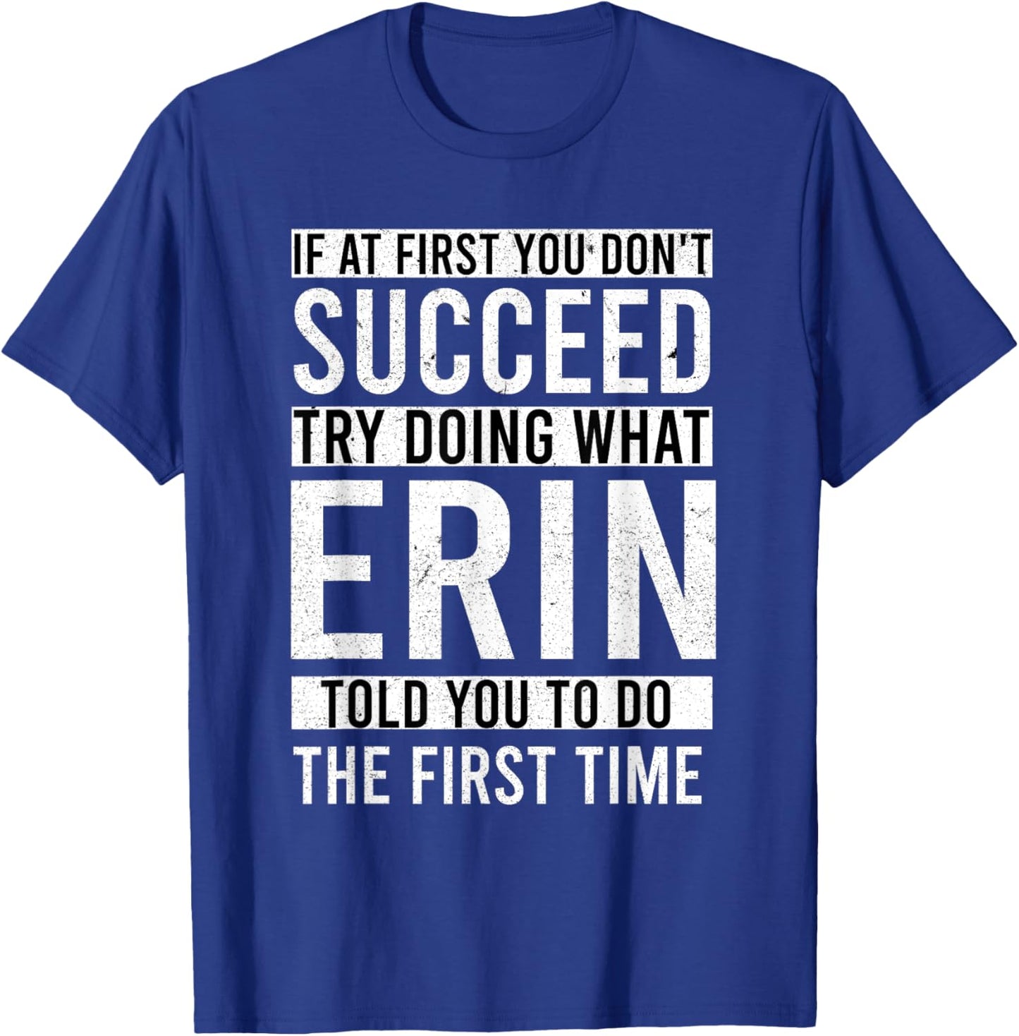 ERIN Gifts Personalized Funny Joke , Adults, , Black, Small, Short Sleeve, , Modern Lightweight, Cotton, Polyester T-Shirt - T-Shirt | Royal