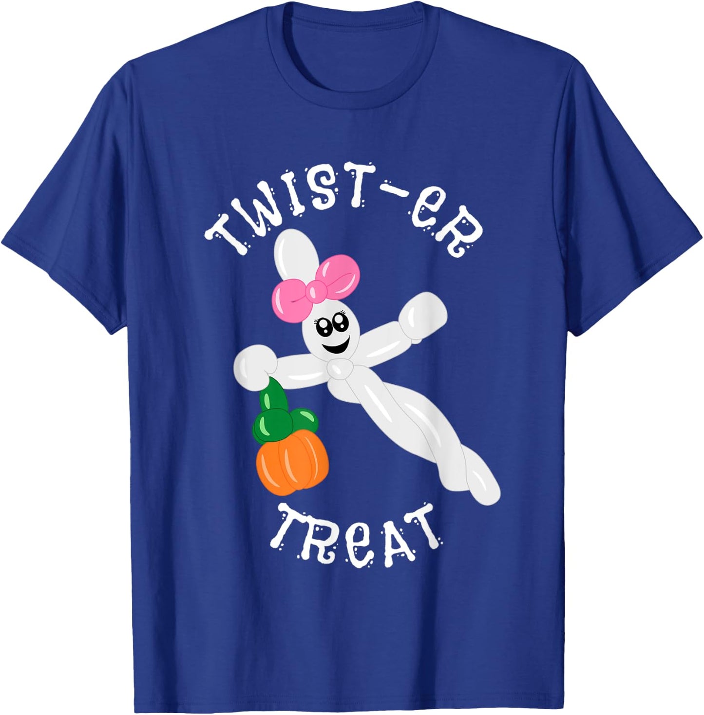 Balloon Animal Twister Treat Halloween Ghost Pumpkin T-Shirt - T-Shirt | Royal