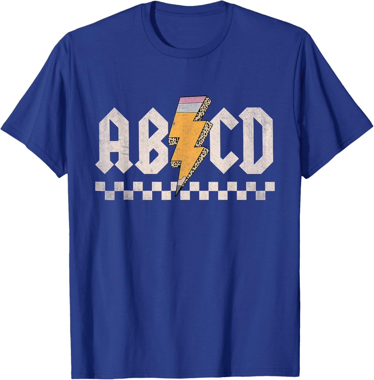 ABCD Back In Class First Day Back To School Teacher Student T-Shirt - T-Shirt | Royal