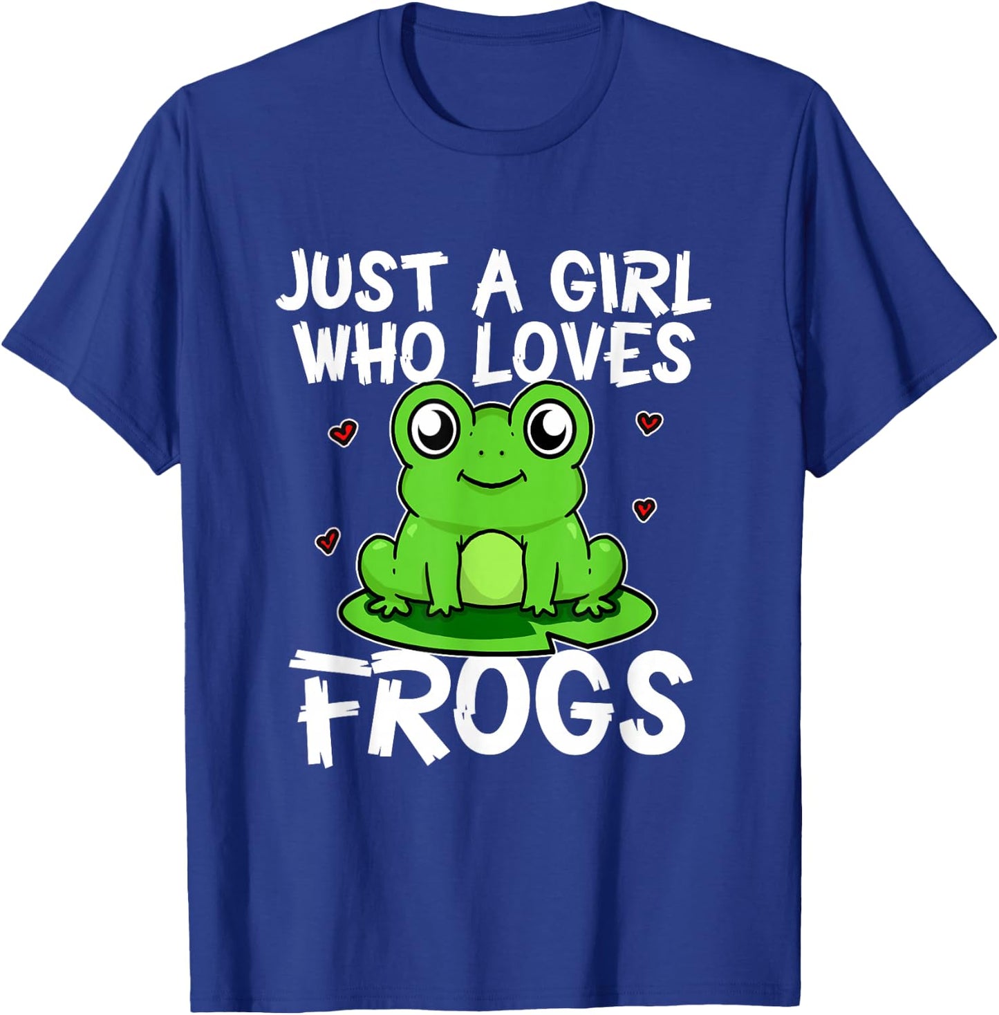 Just A Girl Who Loves Frogs Funny Frog Costume T-Shirt - T-Shirt | Royal