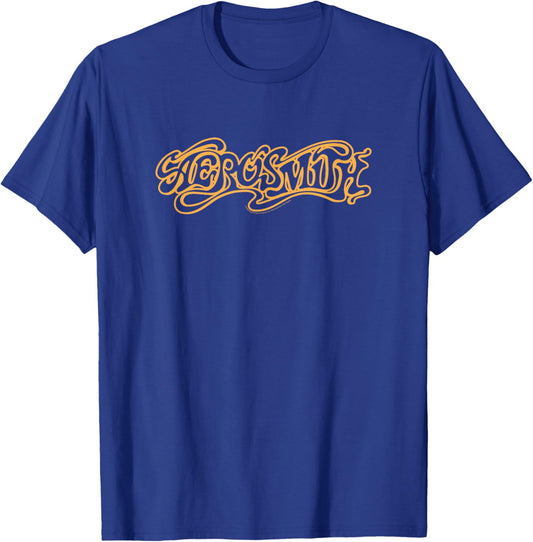 Aerosmith - Aero (Yellow Logo) T-Shirt - T-Shirt | Royal