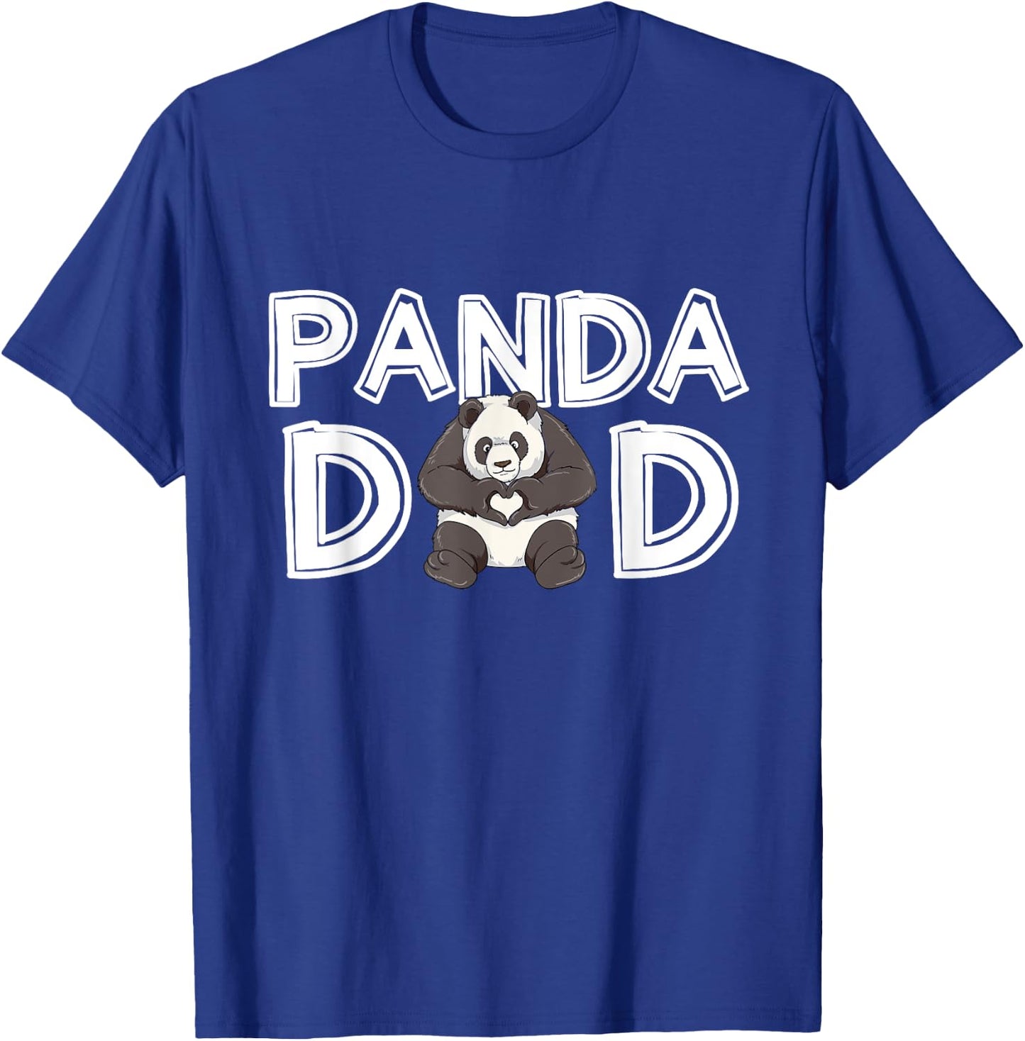 Panda Dad Daddy Father's Day Gift Panda T-Shirt - T-Shirt | Royal