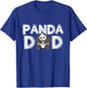 Panda Dad Daddy Father's Day Gift Panda T-Shirt - T-Shirt | Royal