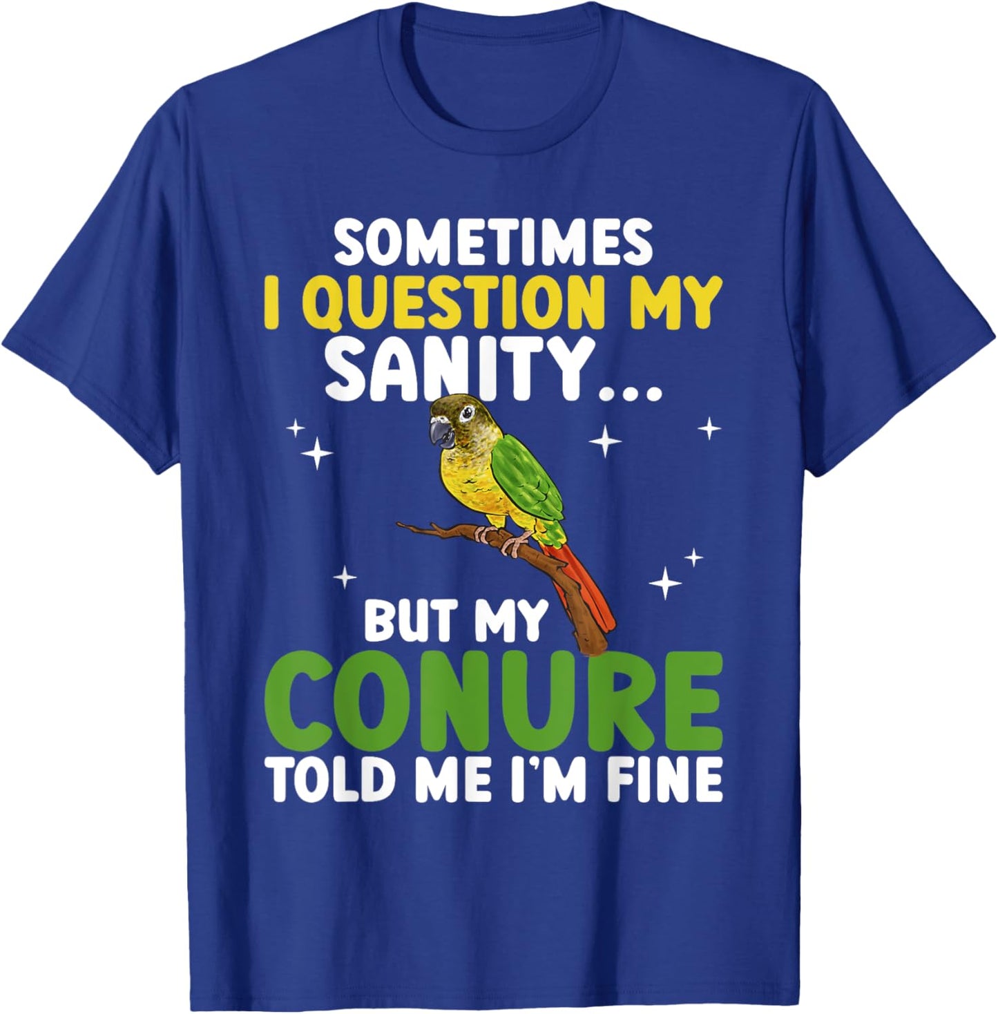 Green Cheek Conure Parrot Bird Conure T-Shirt - T-Shirt | Royal