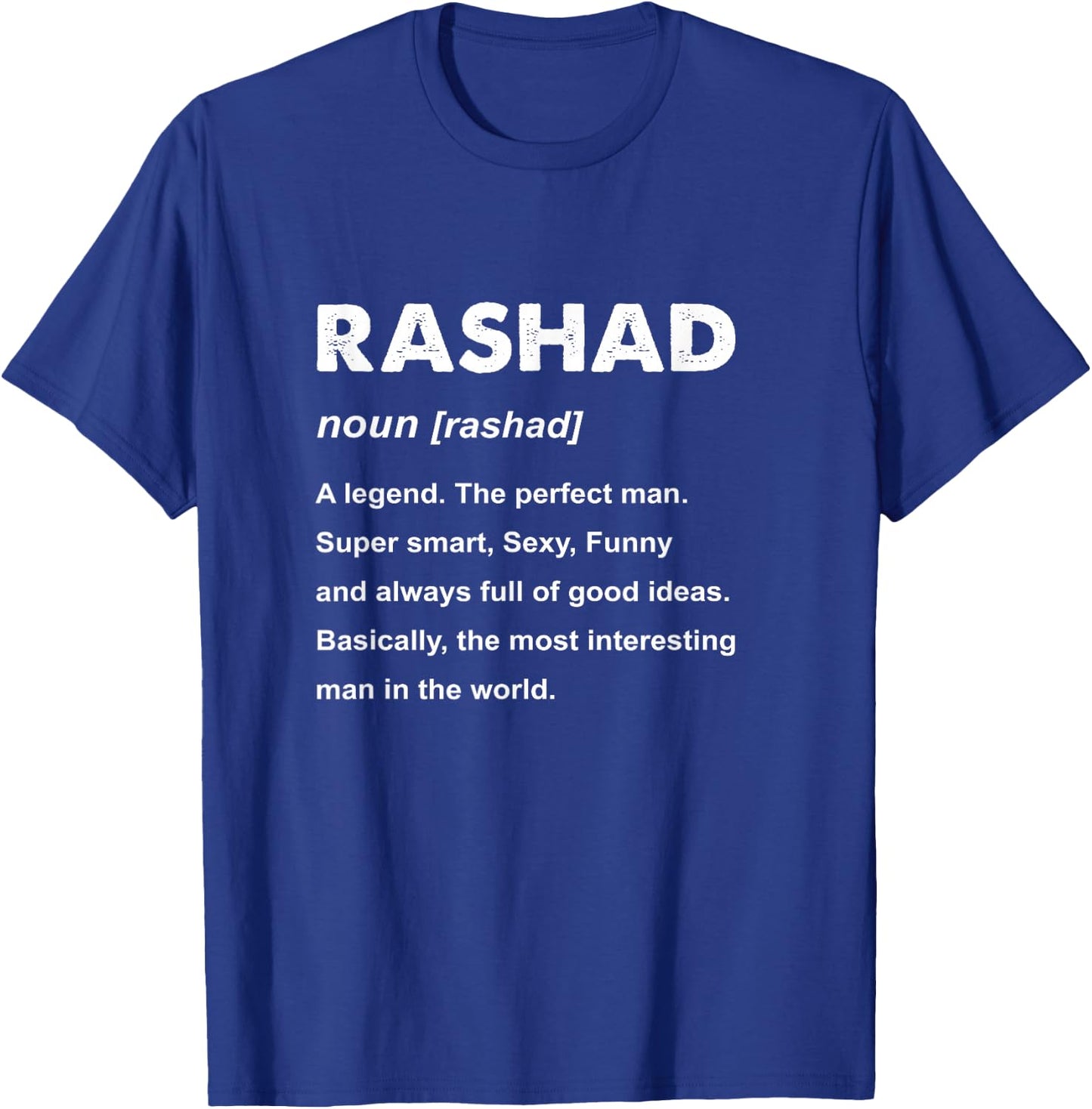 Rashad Name T-Shirt - T-Shirt | Royal