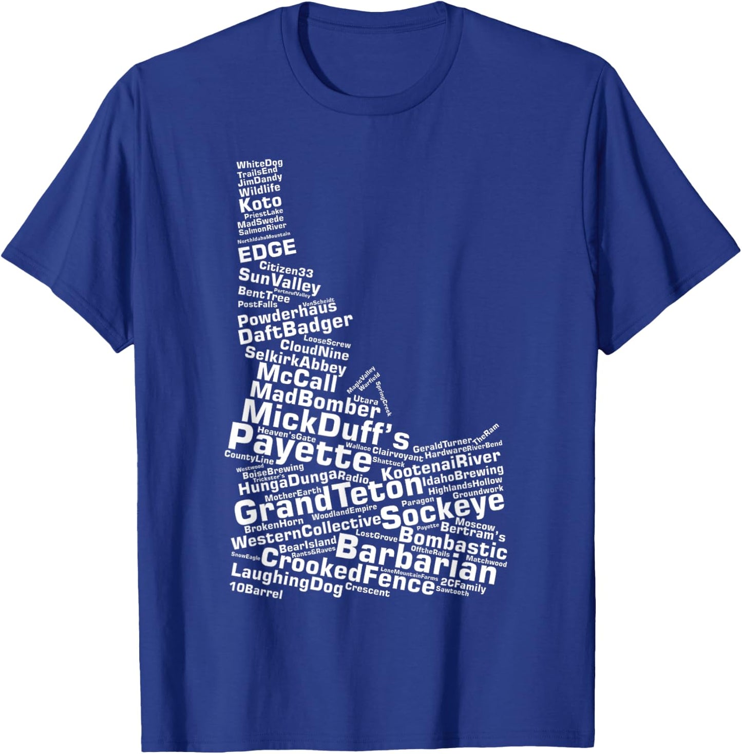 Idaho Breweries T-Shirt - T-Shirt | Royal