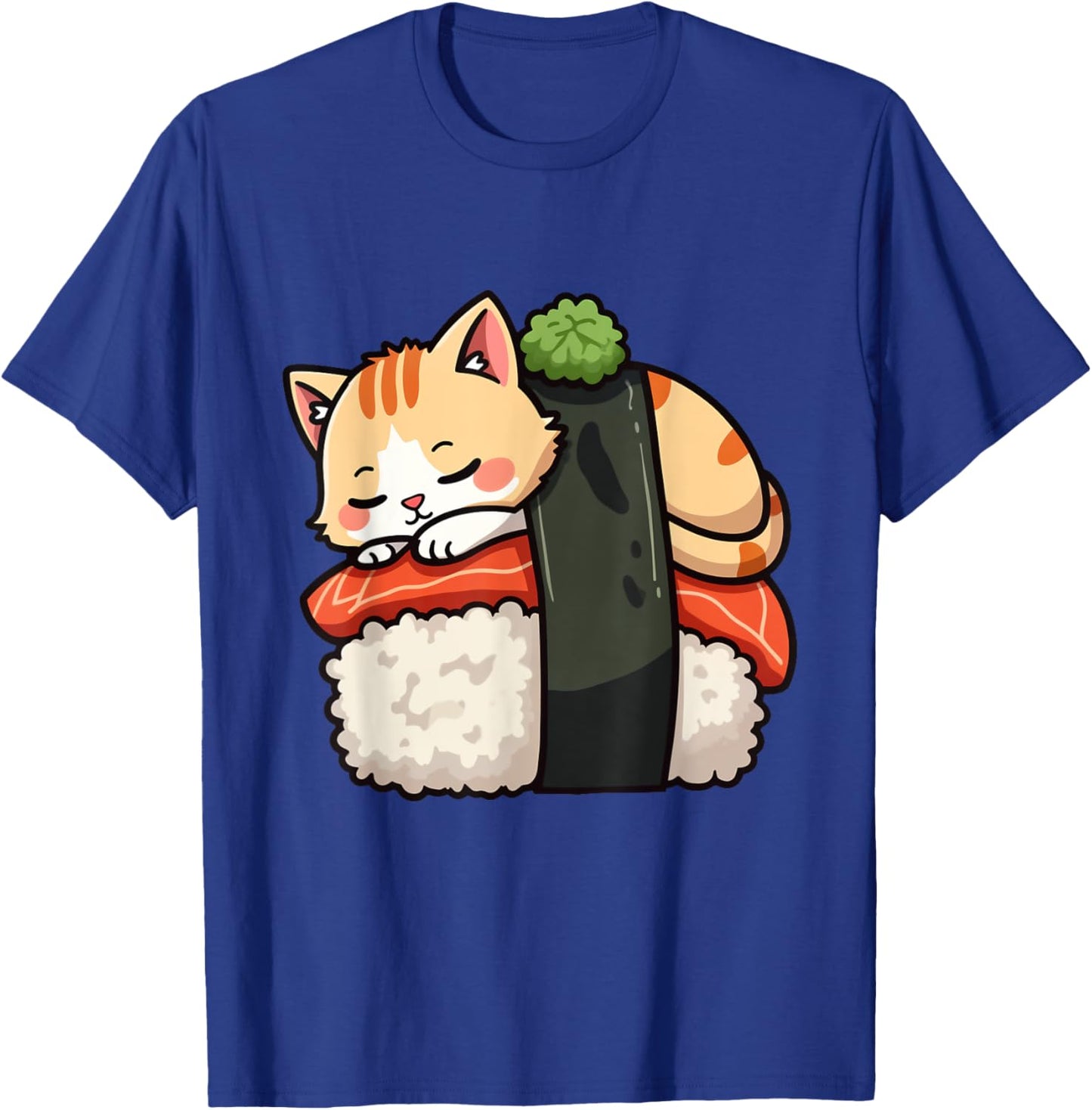 Cute Sushi Kawaii Cat Anime Neko Japanese for Girls Boys T-Shirt - T-Shirt | Royal