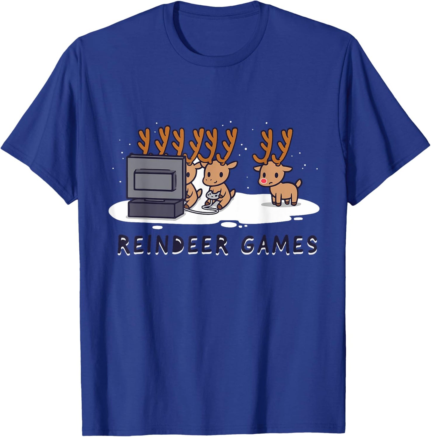 Reindeer Game Halloween Christmas Xmas Gift T-Shirt - T-Shirt | Royal