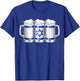 Beer Israeli Shirt - Beer Israel Flag Patriotic Men T-Shirt - T-Shirt | Royal