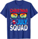 Christmas In July Squad Family Beach Vacation Summer T-Shirt - T-Shirt | Royal