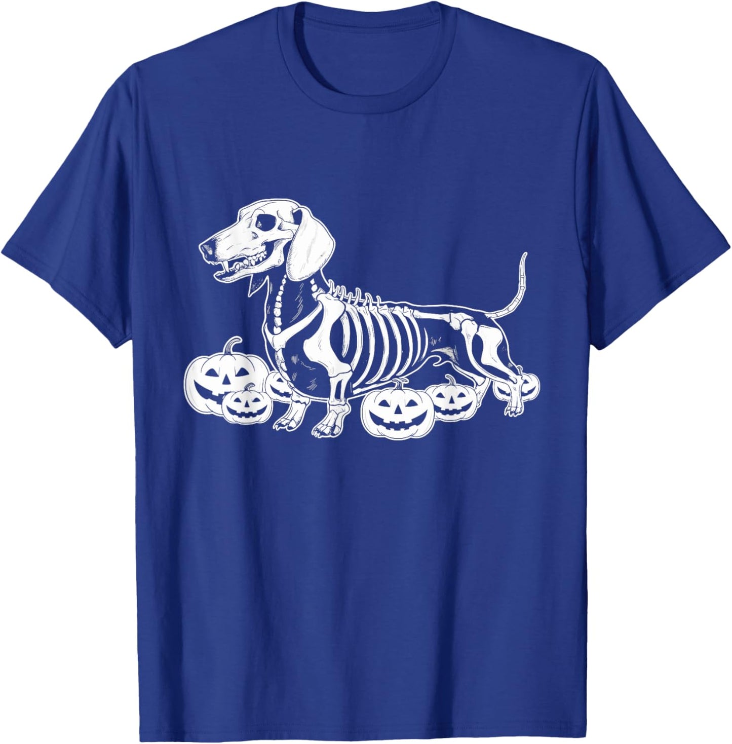 Dachshund Skeleton Birthday Halloween Dog Kids T-Shirt - T-Shirt | Royal