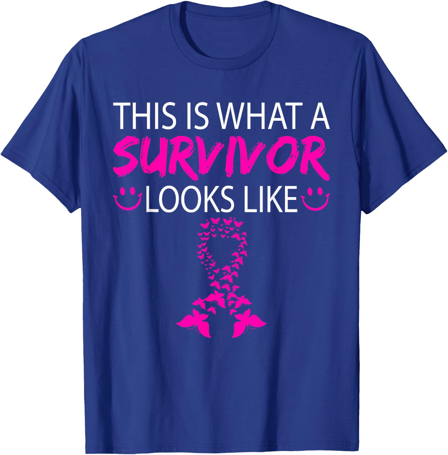 Breast Cancer Awareness Survivor Pink Ribbon Gifts Women T-Shirt - T-Shirt | Royal