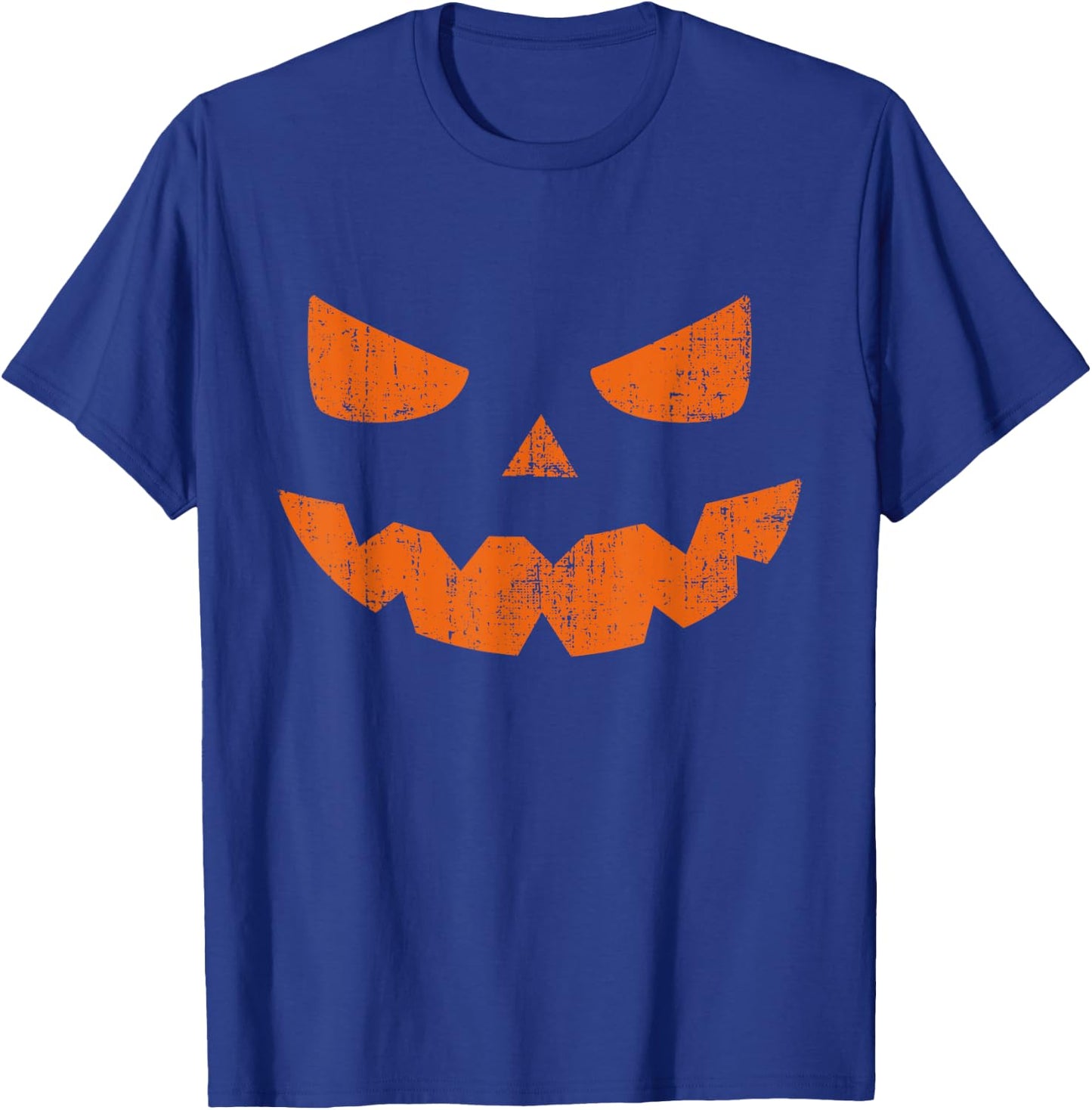 Spooky Jack o Lantern halloween pumpkin face T-Shirt - T-Shirt | Royal