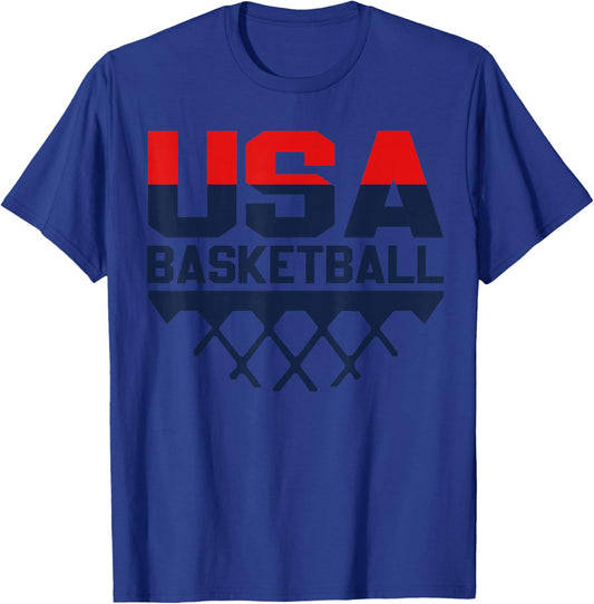 USA Team Sports Basketball T-Shirt - T-Shirt | Royal
