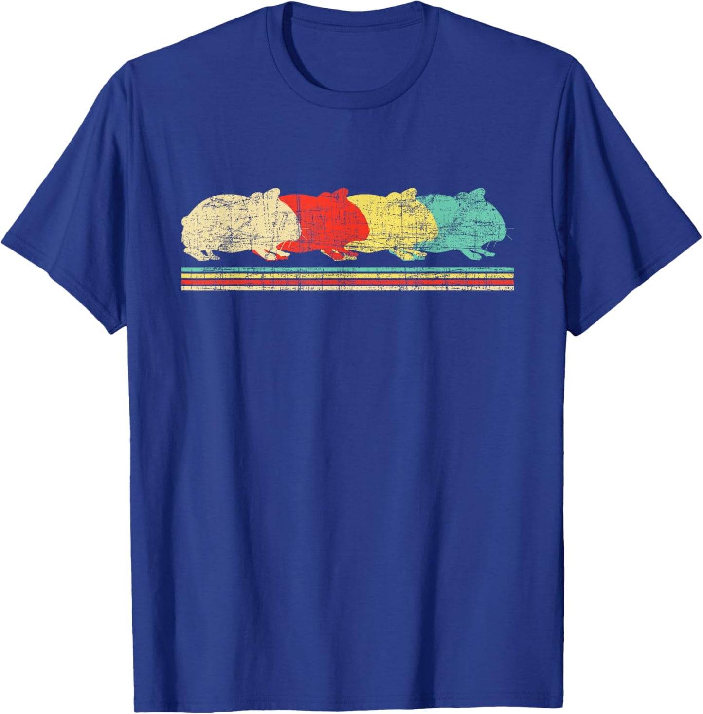Retro Vintage Guinea Pig - Pet Owner Animal Lover T-Shirt - T-Shirt | Royal