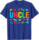 Uncle Master Builder Building Bricks Blocks Family Matching T-Shirt - T-Shirt | Royal