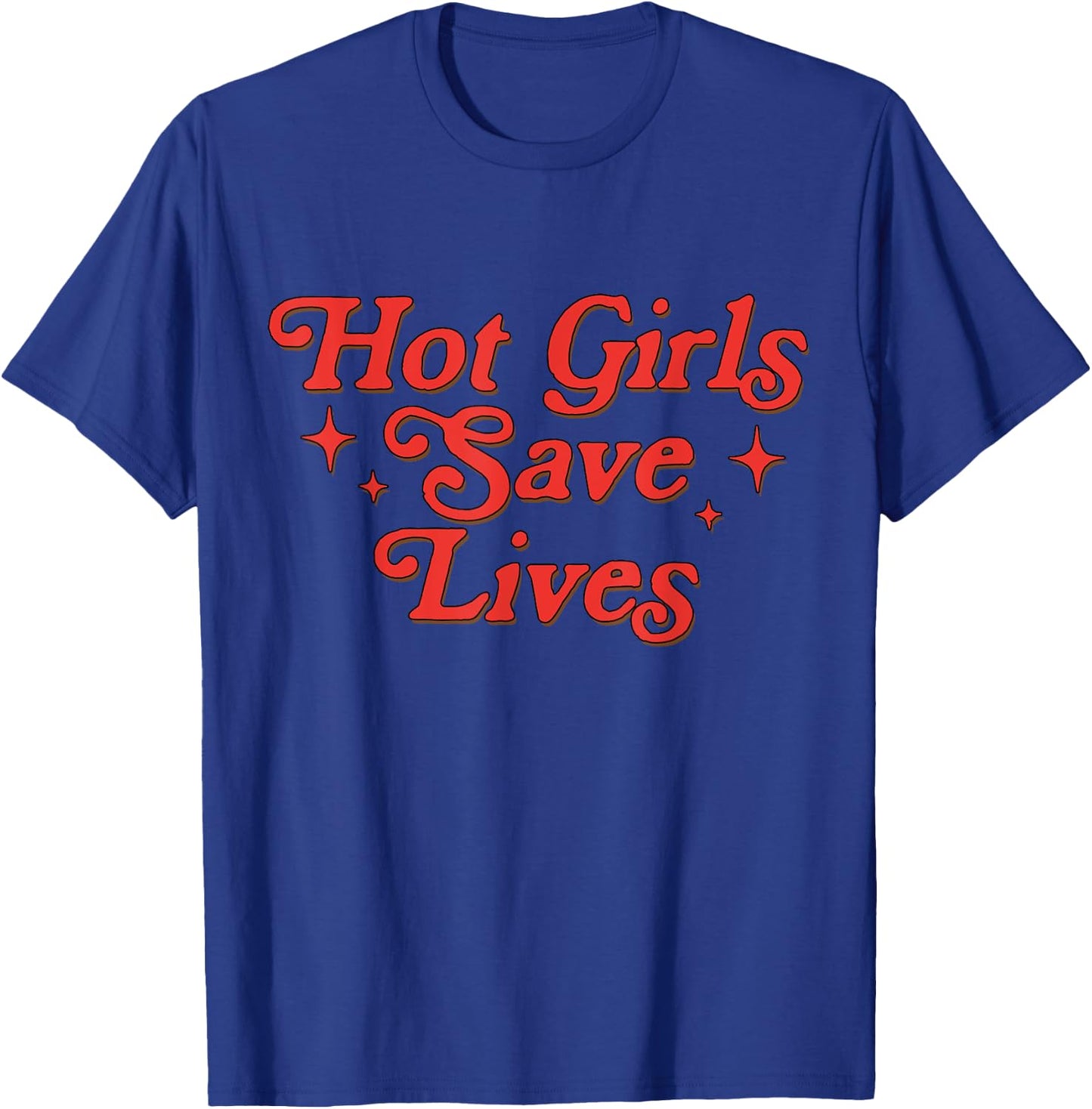 Hot Girls Save Lives Nurse Christmas Nurse Funny Xmas Outfit T-Shirt - T-Shirt | Royal