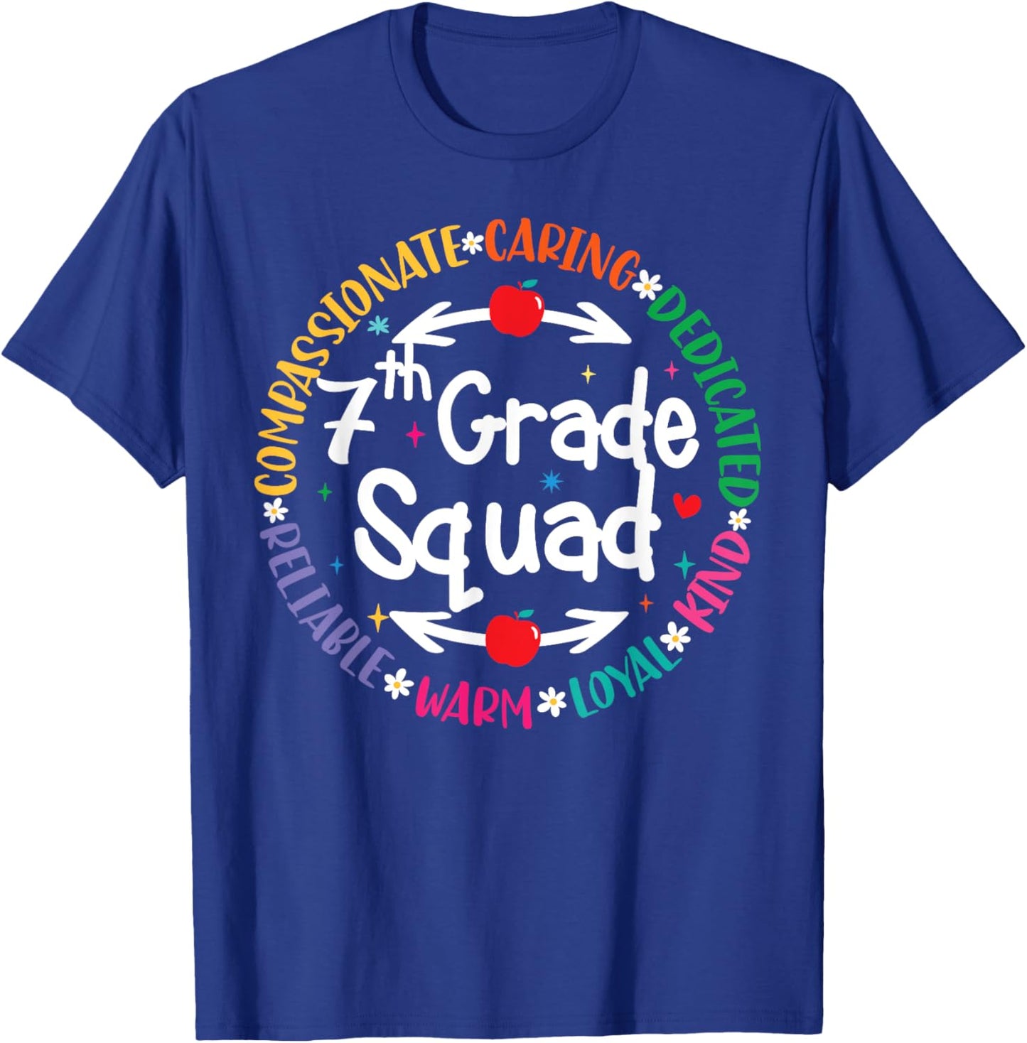 7th Grade Teacher Dream Team Back To School of Teaching Crew T-Shirt - T-Shirt | Royal