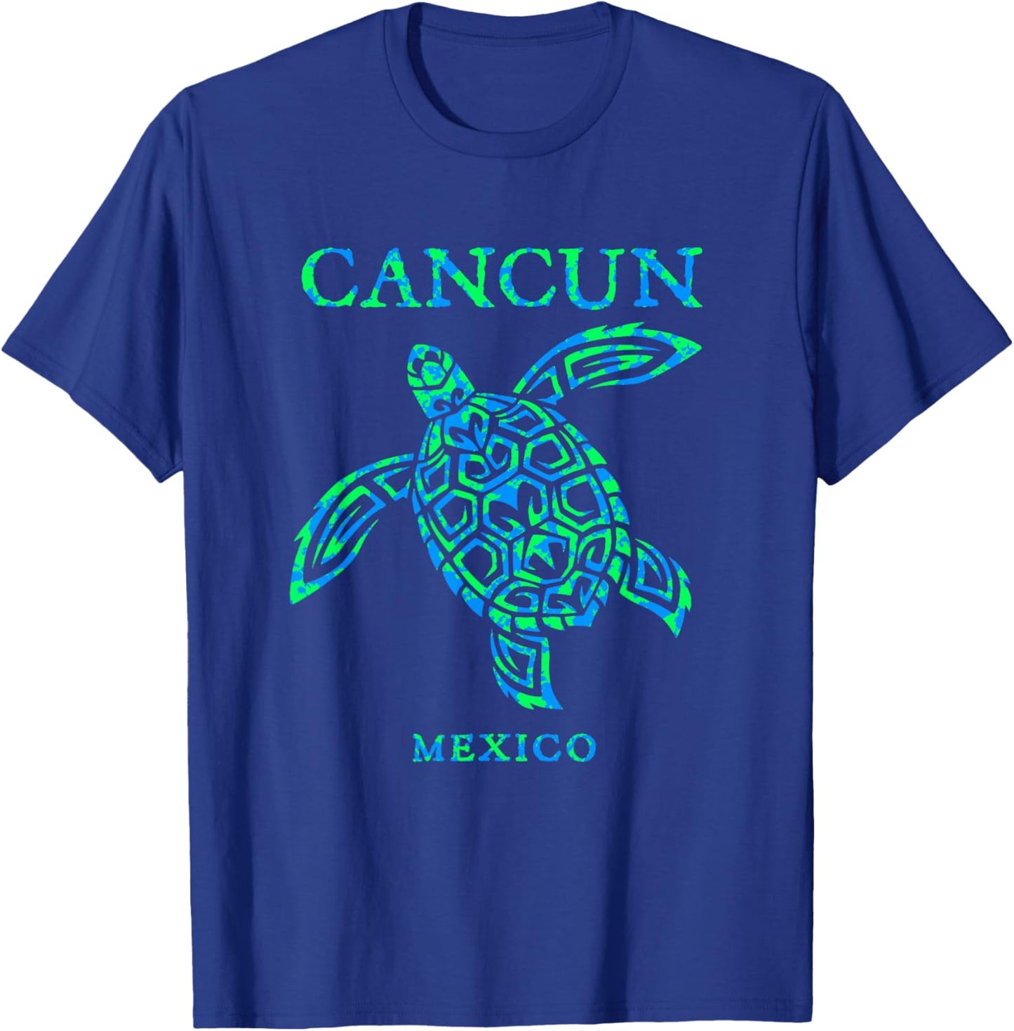 Cancun Mexico Sea Turtle Boys Girls Vacation Souvenir T-Shirt - T-Shirt | Royal